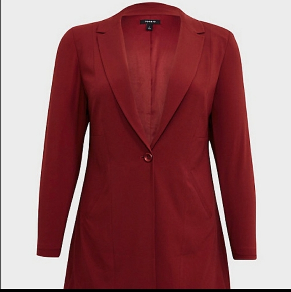 torrid Jackets & Blazers - Torrid red blazer jacket 4